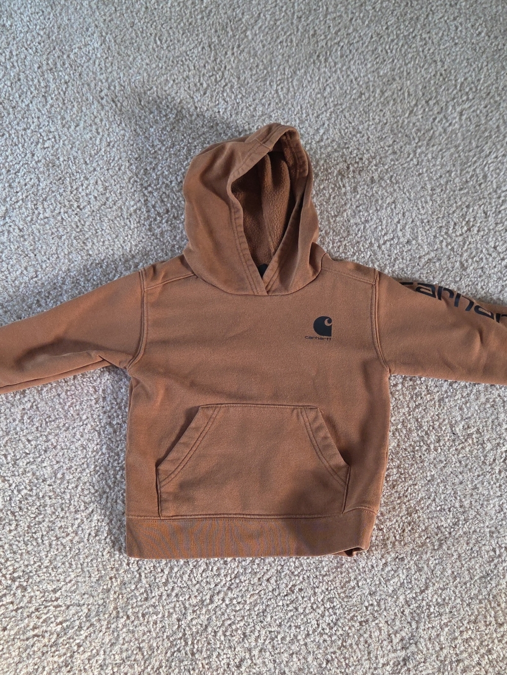 Carhartt Brown Kids' Hooded Sweatshirt